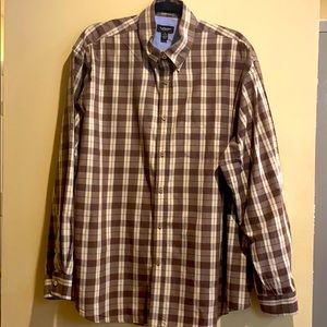 Men’s Plaid Van-Heusen Long Sleeve Short